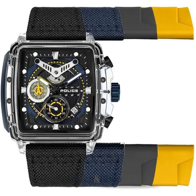 Ceas Police Police PEWGC00770X1 Mens Watch Clout Set Chrono 43mm 3ATM