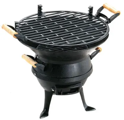 Grătar cu cărbune din fontă Landmann - Grill Chef, 53 х 62 х 52 cm