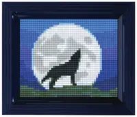 Mozaic cu ramă Pixelhobby - Lup, Kit Pixel Clasic