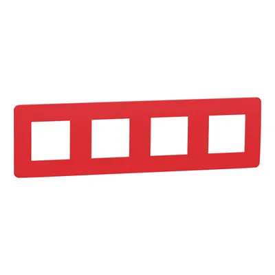 Placa ornament, Unica Studio Colsau, patru module, rosu
