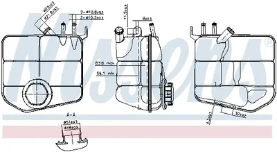Vas expansiune cu capac potrivit FORD CAPRI III, FOCUS I, TOURNEO CONNECT, TRANSIT CONNECT 01.78-12.13