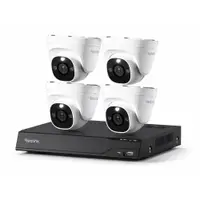 Sistem supraveghere IP Dome Reolink NVS8-5MD4, 4 camere, 5 MP, IR 30 m, 4 mm, microfon, detectie om/vehicul/animal, PoE, HDD 2 TB inclus