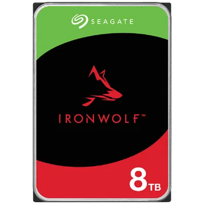 HDD NAS SEAGATE IronWolf 8TB CMR, 3.5'', 256MB, 5400RPM, RV Sensors, SATA, Rescue Data Recovery Services 3 ani, TBW: 180