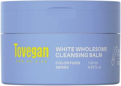 Tovegan Color Food Balsam facial de curățare White Wholesome, 120 ml