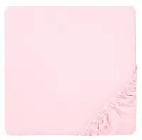 Cearșaf tricotat pentru bebeluși cu elastic Rainy - 60 x 120 cm, roz