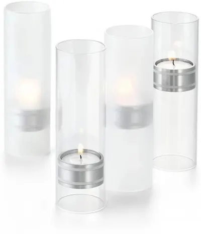 Suport de lumânări de grădină Philippi - transparent, 54 cm