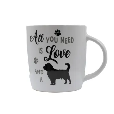 Cană ceramică All you need albă