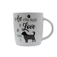Cană ceramică All you need albă