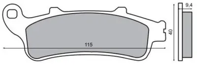 Placute frana Honda Pantheon 4T 125-150 CB FJS VFR XL GL