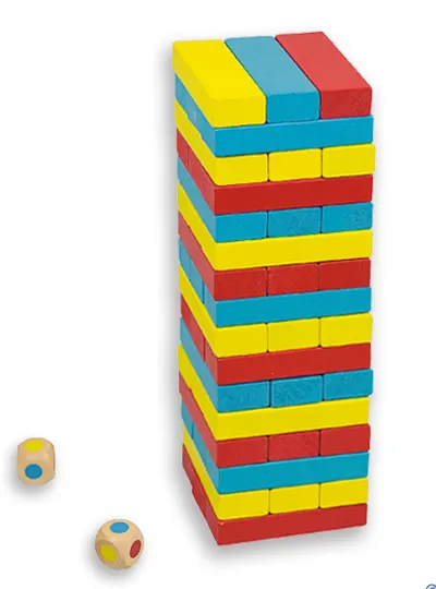 Turn colorat de echilibru cu zaruri Andreu toys