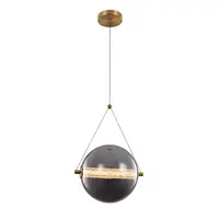 Splendor Led Pendant 9w 3000k, Brass+smoky Grey