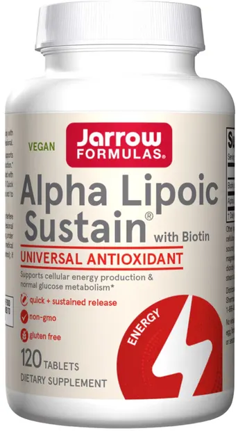 Alpha Lipoic Sustain + Biotin, 120 tablete, Jarrow Formulas