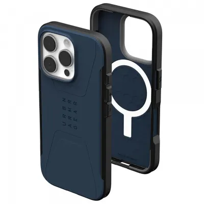 Husa MagSafe pentru Apple iPhone 16 Pro Max, Urban Armor Gear, Civilian, Bleumarin
