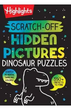 Scratch-Off Hidden Pictures Dinosaur Puzzles