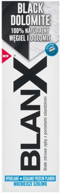 BlanX Pastă de dinți pentru albire Black Dolomite, 75 ml