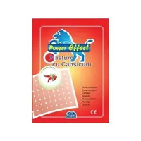 Plasturi antireumatici hot 12 cm x 18 cm - 1 buc PowerEffect