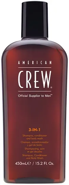 American Crew Șampon, balsam și gel de duș 3 în 1,450 ml