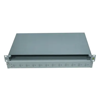 Splicebox gol pentru 12 cuple LC-duplex, 1UV, RAL7035