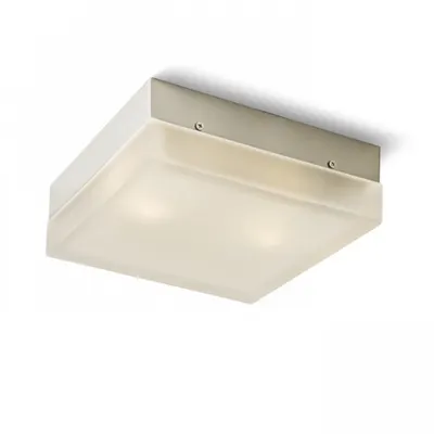 ASTONISH 220 square stainless steel 230V E27 2x28W