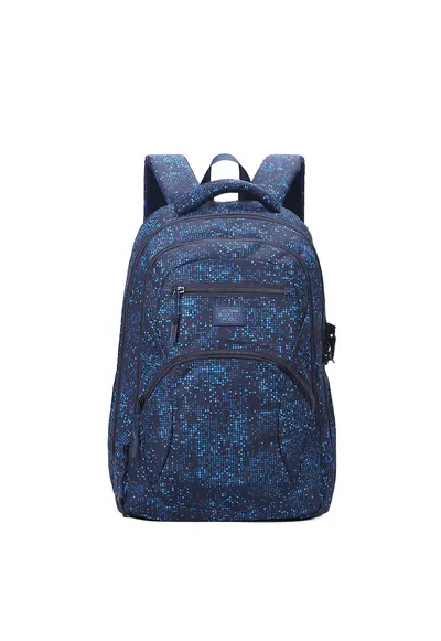 Rucsac unisex cu model - Albastru