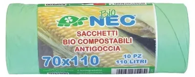 Pungi biodegradabile pentru gunoi Marisa - 110 l, 10 bucăți