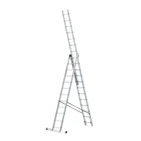 Scara profesionala din aluminiu, 3 tronsoane 3 x 12 trepte