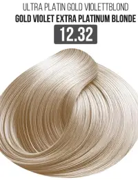 Vopsea Profesionala Cu Amoniac Redus EVOQUE Milk Therapy 100 ml - 12.32 Gold Violet Extra Platinum Blonde - Cu Tehnologie Lipid Micro Emulsion