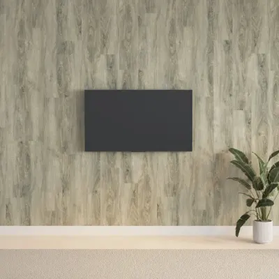 vidaXL Panouri de perete aspect lemn, gri, 2,06 m², PVC