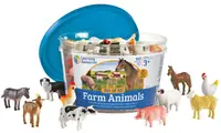 Set joc Learning Resources - Animale de fermă, 60 buc