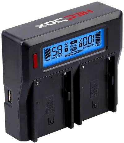 Încărcător dublu Hedbox - DC50, EU Power Plug, negru