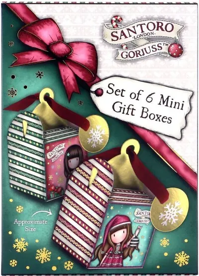 Set cutii cadou antoro Gorjuss - Merry and Bright, 6 buc.