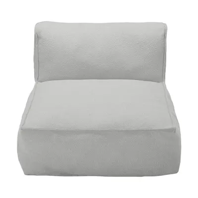 Modul de canapea de grădină gri deschis cu tapițerie din țesătură bouclé (de mijloc) Grow – Blomus