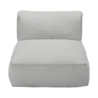 Modul de canapea de grădină gri deschis cu tapițerie din țesătură bouclé (de mijloc) Grow – Blomus
