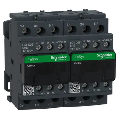 Contactor Tesys D Reversibil - 3P -= 440 V - 25 A Ac-3 - 48 - 130 V C.A/C.C Bobina