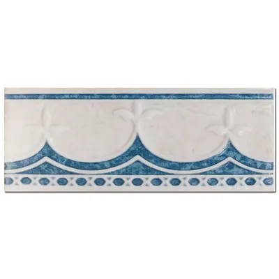 Brau decorativ faianta baie / bucatarie Mirella Azul 7.5 x 20