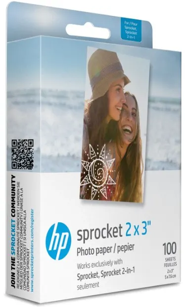 Hârtie HP - Zink 2x3", 100 de bucăți