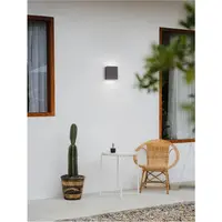 Aplica ZARO Anthracit Aluminiu turnat Aluminiu & Sticla clara LED 10.4 Wat 639Lm 3000K CRI >84 UGR