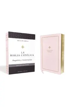 Biblia Católica, Regalos Y Ceremonias, Color Rosa, Cuero Reciclado