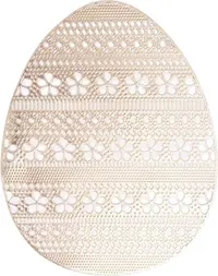 Suport pentru farfurie Morello - Rose Gold Flower, 39 х 31 cm