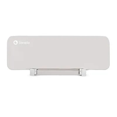 Protectie laterala pat, Lionelo, Lora, Pliabila, Sistem de blocare StandSafe, Geanta de transport inclusa, 105 x 45 cm, Bej