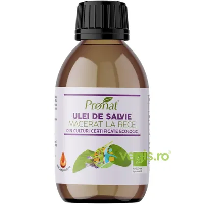 Ulei de Salvie Macerat la Rece Ecologic/Bio 100ml