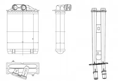 Schimbator caldura incalzire habitaclu potrivit ABARTH 500 595 695, 500C 595C 695C; FIAT 500, 500 C, PANDA 0.9-1.4CNG 09.03