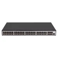 Switch cu 48 porturi RJ45 Hikvision DS-3E2754-HI-48T6X, 216 Gbps, 160.71 Mpps, 32000 MAC, 6 porturi fibra optica 10G, cu management