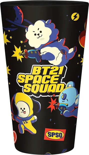 Pahar de apă GB eye Animation: BT21 - Space Squad, 400 ml