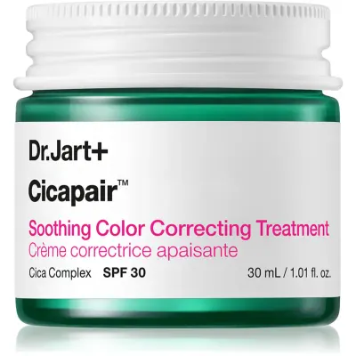 Dr. Jart+ Cicapair™ Soothing Color Correcting Treatment SPF 30 Crema intensiva impotriva inrosirii pielii. SPF 30 30 ml
