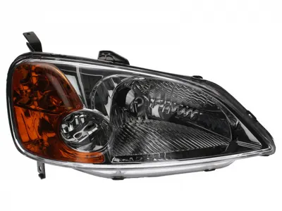 Far dreapta (H4, electric, manual, fundal cromat, fundal portocaliu) HONDA CIVIC 2001-2003