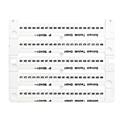 Marcaje pentru cleme şir TB şi ST, 451-500 (câte două)