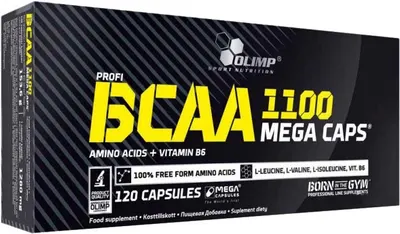 BCAA Mega Caps, 1100 mg, 120 capsule, Olimp