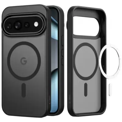 Husa MagSafe pentru Google Pixel 11 Pro / 11 / 10 Pro / 10 / 9, Tech-Protect, Magmat, Neagra Mata