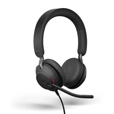 Căști cu microfon Jabra - Evolve 2 40 MS Stereo, USB, negre